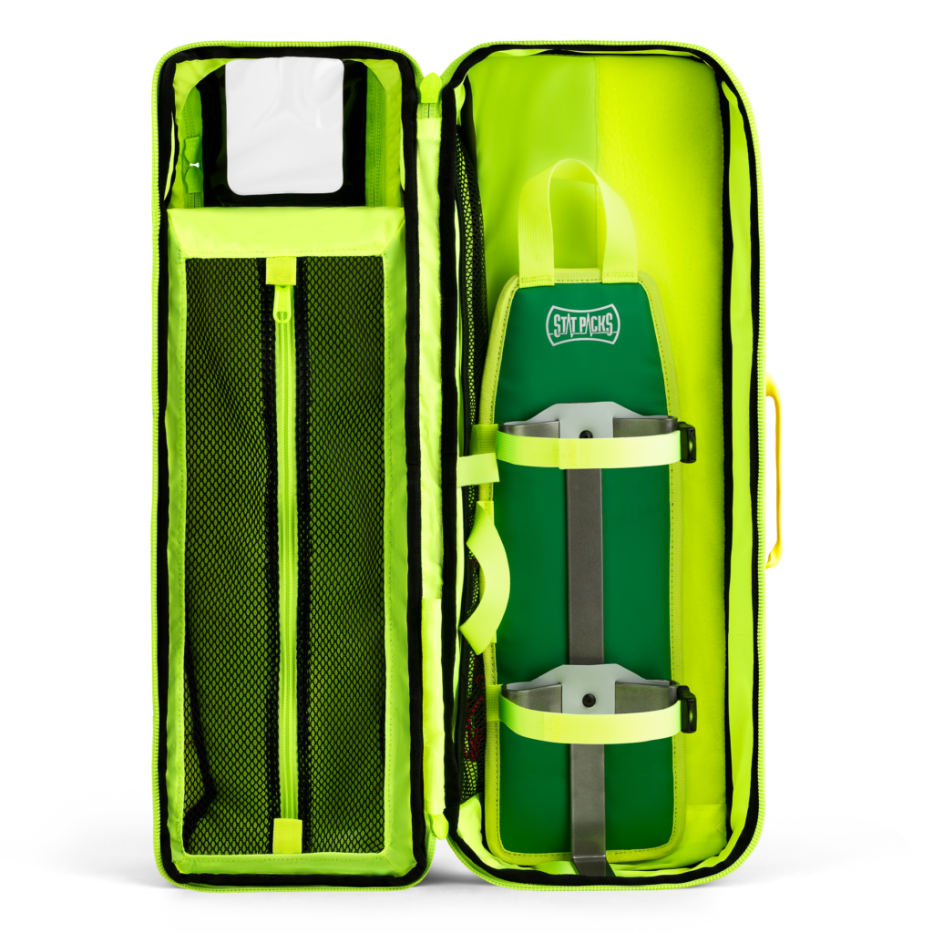 The inside of the Tidal Volume Portable Oxygen Bag with Oxygen Module