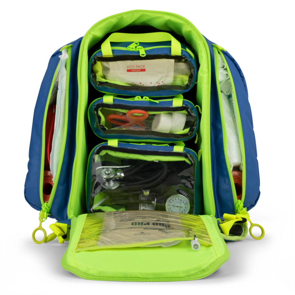 example of how to stock the G3 Classic Quicklook AED Pack